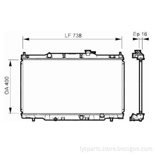Radiator For Honda -- 19010PNLG01,19010PNLG51